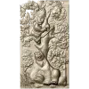 Timid Hunter - high-relief STL panel for CNC milling