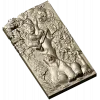 Timid Hunter - high-relief STL panel for CNC milling