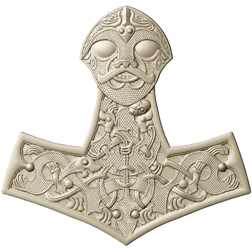 Молот северного лика - STL модель для ЧПУ