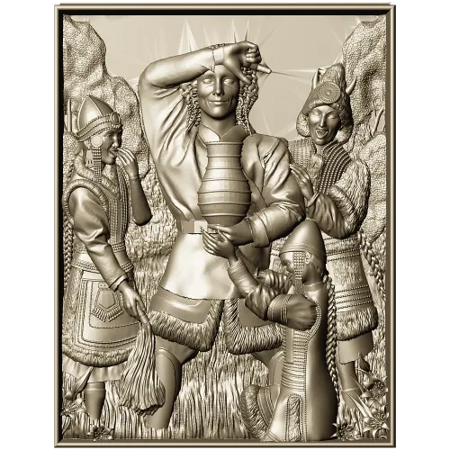 Harvest Revelry - High-Relief STL Panel for CNC