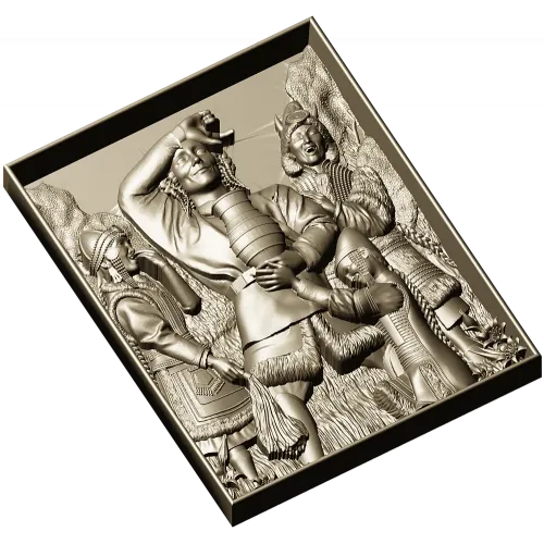 Harvest Revelry - High-Relief STL Panel for CNC