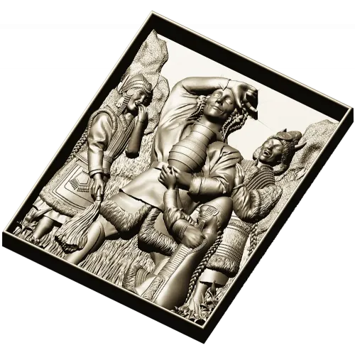 Harvest Revelry - High-Relief STL Panel for CNC