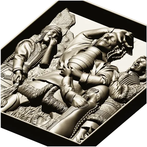 Harvest Revelry - High-Relief STL Panel for CNC