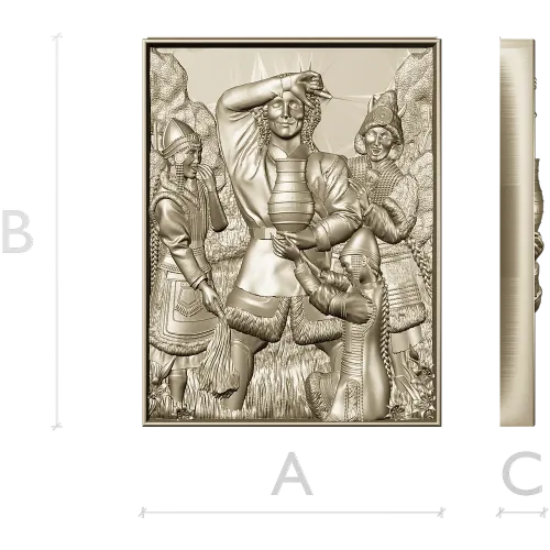 Harvest Revelry - High-Relief STL Panel for CNC