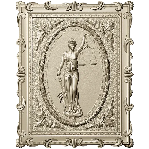 Themis Lady of Justice relief STL for CNC