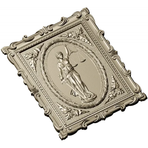 Themis Lady of Justice relief STL for CNC