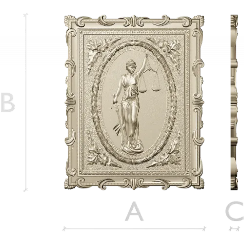 Themis Lady of Justice relief STL for CNC