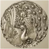STL модель "Феникс в цветочной рамке" - 3D рельеф для ЧПУ