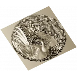 Феникс в цветочной рамке