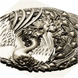 Феникс в цветочной рамке
