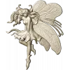 Fairy bas-relief STL for CNC router