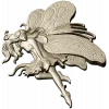 Fairy bas-relief STL for CNC router