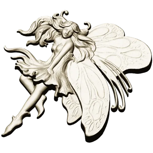 Fairy bas-relief STL for CNC router