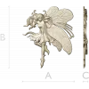 Fairy bas-relief STL for CNC router
