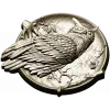 Owl Medallion Relief STL for CNC