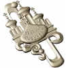 Easter cathedral relief - 3D STL model for CNC carving