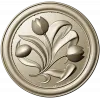 Tulip Medallion - STL 3D model for CNC milling