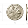 Tulip Medallion - STL 3D model for CNC milling