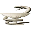 Чаша со змеей - 3D модель STL для ЧПУ