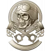 Piston Rider Skull STL for CNC
