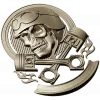 Piston Rider Skull STL for CNC