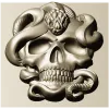 Череп и змея - 3D модель STL для ЧПУ
