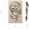 Viper's Embrace - Skull with Cobra high-relief STL