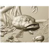 Барельеф "Щука в камнях" - 3D модель STL для ЧПУ