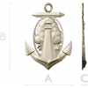 Anchor and Lighthouse Emblem STL 3D Model for CNC