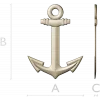 Anchor Low-Relief STL for CNC