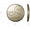 Tomoe Triskelion Medallion - STL 3D model for CNC routing