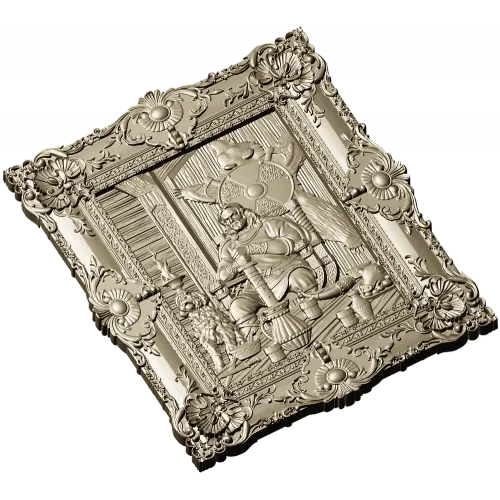 Ярл на троне - 3D панно STL для ЧПУ