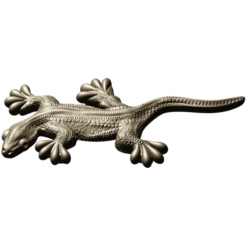 Gecko relief STL for CNC carving - detailed 3D model