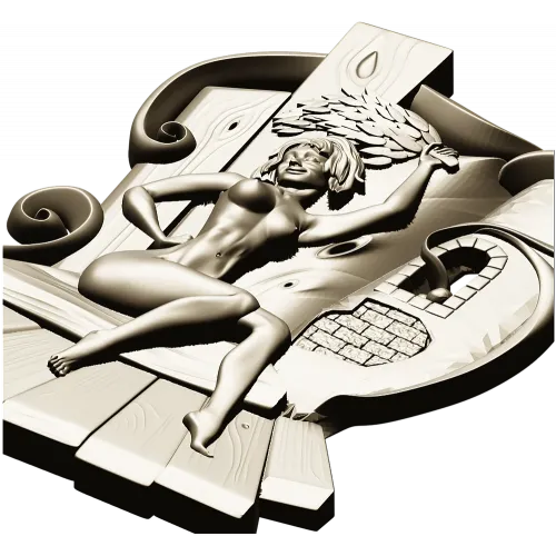 STL модель "Парная нимфа" - 3D модель для ЧПУ фрезера по дереву