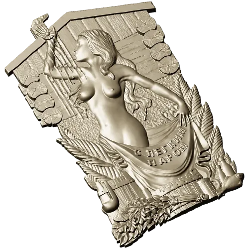 Steam Nymph Relief - STL 3D model for CNC carving