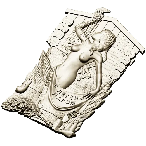 Steam Nymph Relief - STL 3D model for CNC carving