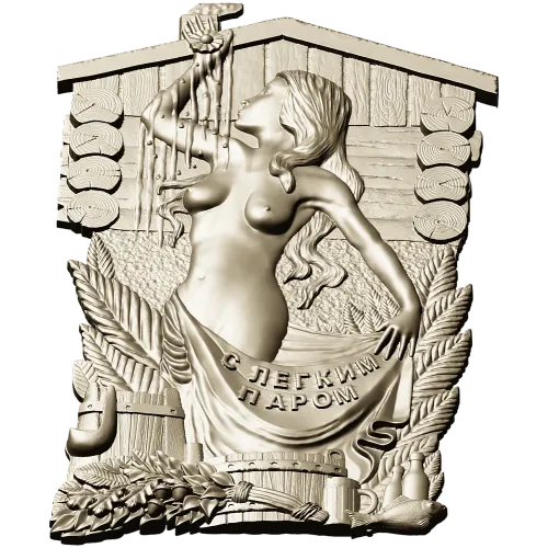 Steam Nymph Relief - STL 3D model for CNC carving