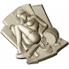 High-relief Sauna Maiden STL for CNC Router
