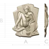 High-relief Sauna Maiden STL for CNC Router