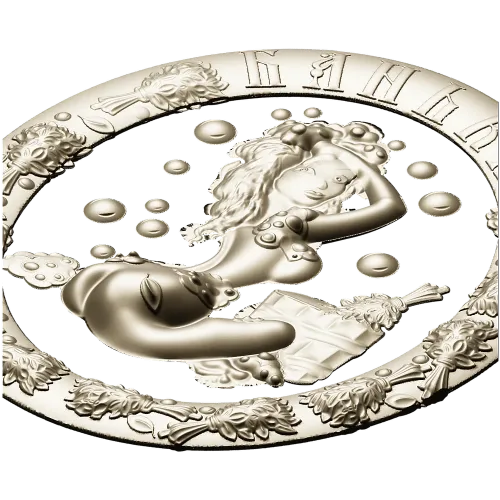 Sauna Nymph Medallion - detailed STL 3D model for CNC