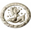 Sauna Nymph Medallion - detailed STL 3D model for CNC