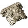 Rosa Coronet - Floral Capital STL for CNC