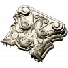 Rosa Coronet - Floral Capital STL for CNC