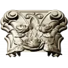 Rosa Coronet - Floral Capital STL for CNC
