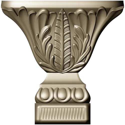 Капитель с акантом - 3D модель STL для ЧПУ