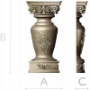 Classical Baluster with Corinthian Capital - STL 3D Model for CNC