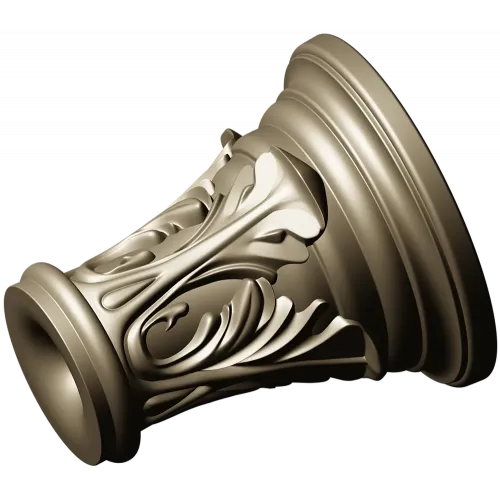 Капитель "Листовой рельеф" - 3D модель STL для ЧПУ