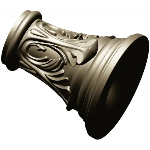 Капитель "Листовой рельеф" - 3D модель STL для ЧПУ