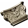 Acanthus Volute Capital STL for CNC - high-relief decorative capital