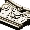 Acanthus Volute Capital STL for CNC - high-relief decorative capital